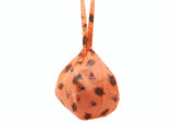 ARKAM Gaumukhi/ Gomukhi Jholi/ Peacock Print Chanting Bag/ Japa Bag/ Jaap Bag/ Mala Jap Bag with Zip lock for Mala - Set of 2 (Color: Peach) - Retail Maharaj
