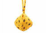 ARKAM Gaumukhi/ Gomukhi Jholi/ Peacock Print Chanting Bag/ Japa Bag/ Jaap Bag/ Mala Jap Bag with Zip lock for Mala - Set of 2 (Color: Yellow) - Retail Maharaj