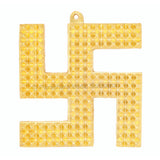 ARKAM Vaastu Pyramid Swastik Yantra/ Swastik Hanging/ Pyramid Vastu Hanging/ Swastik Metal (Size: 4 inches, Color: Golden, Material: Metal) - Retail Maharaj