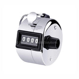 ARKAM Jap Counter/ Jaap Counter/ Tally Counter with Mechanical clicker and ring finger - Steel - (Color: Silver) - Retail Maharaj