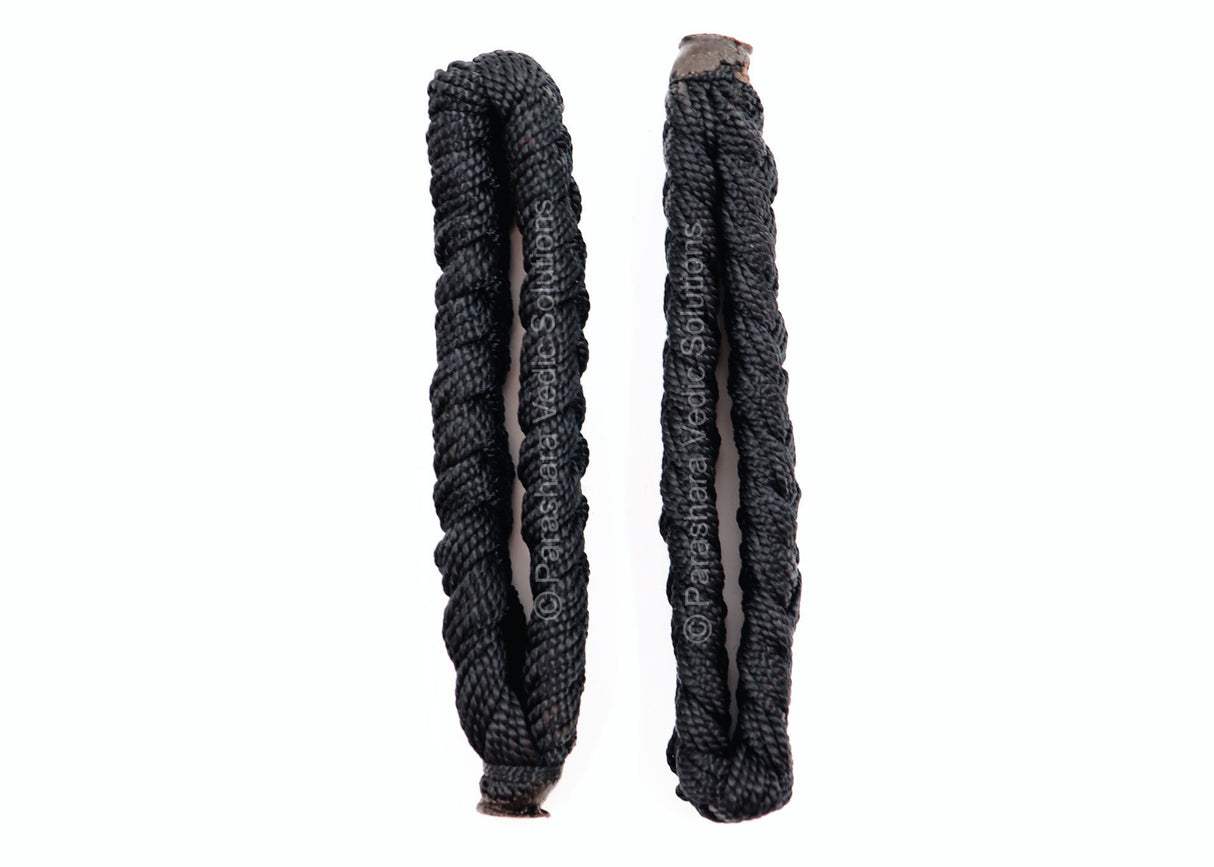 ARKAM Bhairav Kavach/Bhairav Raksha Kavach/Bhairav Raksha Sutra/Black Thread Kavach Bracelet - Set of 2 - Retail Maharaj