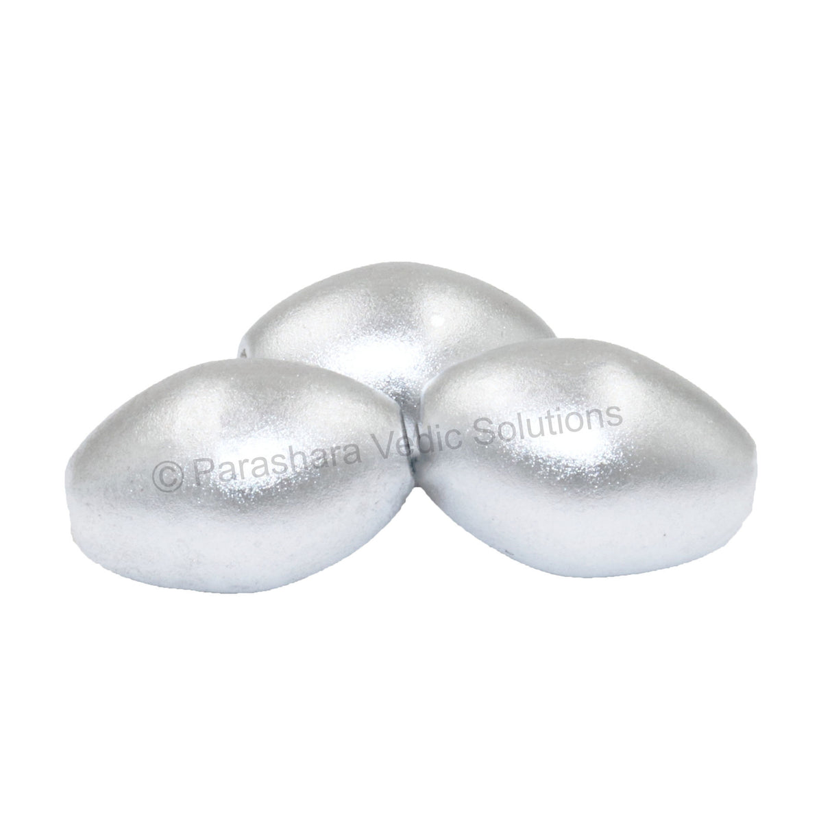 Arkam Parad Gutika/ Parad Ball/ Rasamni/ Parad Goli/ Mercury Gutika/ Mercury Ball/ Mercury Goli (10 Grams, Oval with Hole) Set of 3 - Retail Maharaj