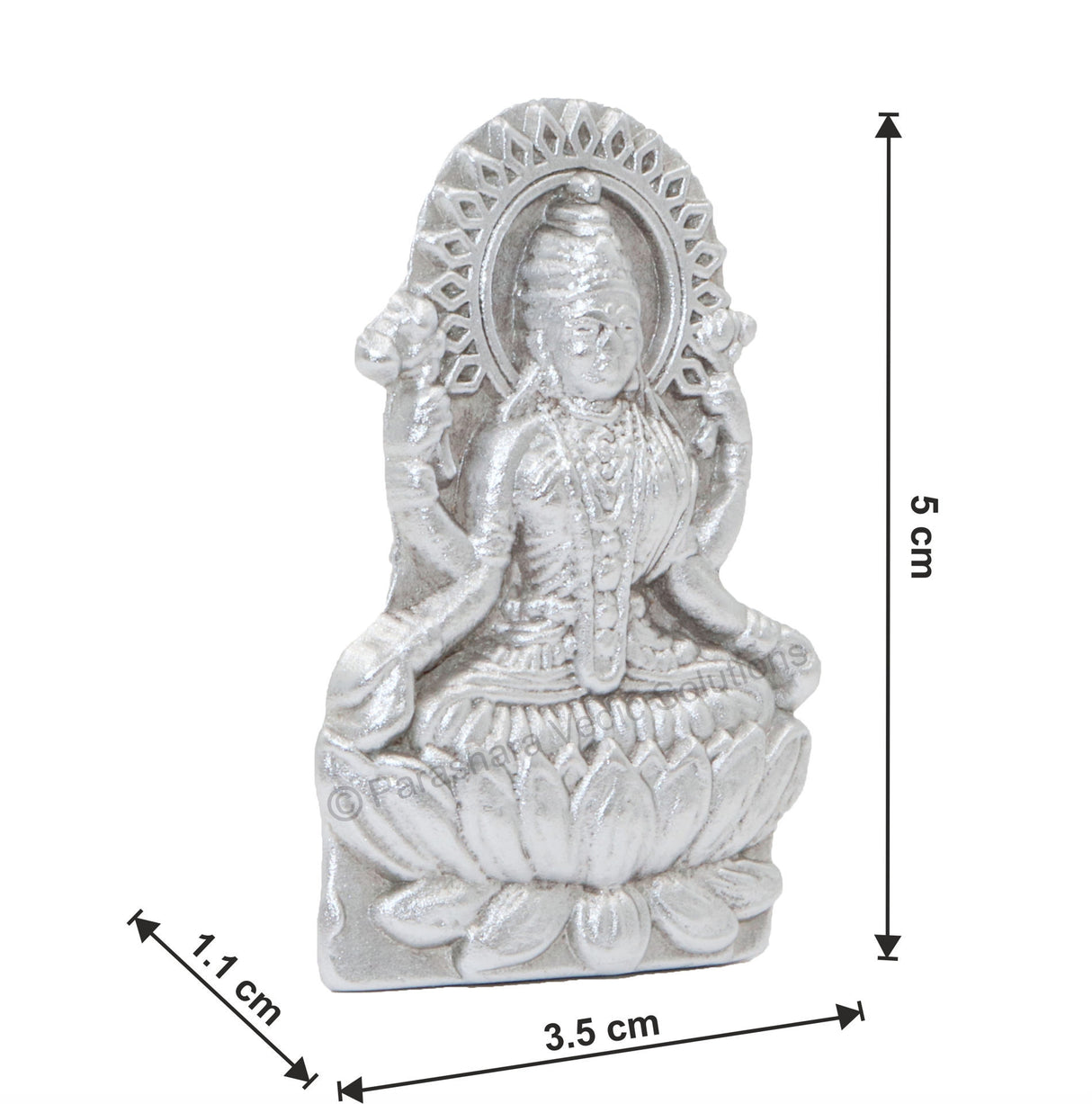 Arkam Parad Lakshmi /Mercury Lakshmi /Laxmi Statue /Lakshmi Idol (72 grams) - Retail Maharaj