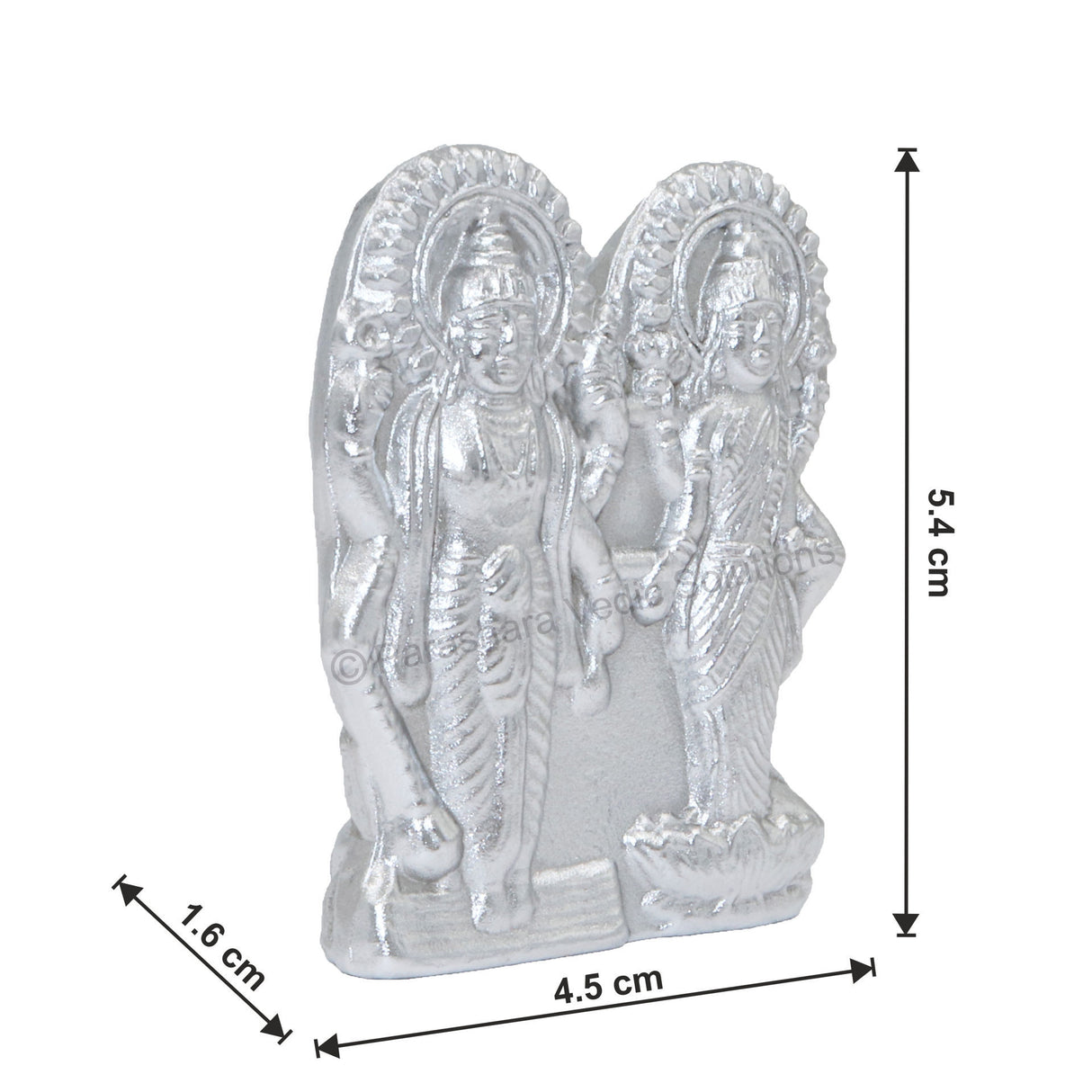 Arkam Parad Lakshmi Vishnu /Mercury Laxmi Vishnu /Laxmi Vishnu Statue /Parad Lakshmi Narayan (200 grams) - Retail Maharaj