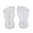 Arkam Parad Charan Paduka /Parad Lakshmiji Charan /Mercury Lakshmi Feet /Mercury Charan Paduka (105 grams) - Retail Maharaj