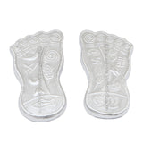 Arkam Parad Charan Paduka /Parad Lakshmiji Charan /Mercury Lakshmi Feet /Mercury Charan Paduka (105 grams) - Retail Maharaj