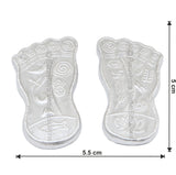 Arkam Parad Charan Paduka /Parad Lakshmiji Charan /Mercury Lakshmi Feet /Mercury Charan Paduka (105 grams) - Retail Maharaj