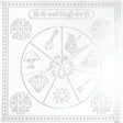 Arkam Karya Siddhi Yantra / Kary Sidhi Yantra - Silver Plated Copper - (4 x 4 inches, Silver) - Retail Maharaj