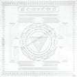 Arkam Mahakali Yantra - Silver Plated Copper - (4 x 4 inches, Silver) - Retail Maharaj