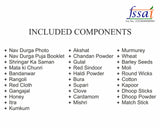 Arkam Navdurga Puja Samagri Kit for Durga Pujan/ Navratri Puja Kit/ Navratri Puja Samagri Kit (35+ Items) with Detailed Puja Vidhi in Hindi - Retail Maharaj