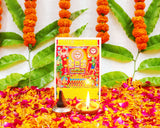 Arkam Karwa Chauth Puja Kit with Karwa Chauth Thali, Chalni and 16 Shringaar ka Samaan (40+ Items) - Retail Maharaj