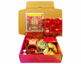 Arkam Karwa Chauth Puja Kit with Karwa Chauth Thali, Chalni and 16 Shringaar ka Samaan (40+ Items) - Retail Maharaj