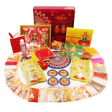Arkam Premium Diwali Puja Samagri Kit for Lakshmi Pujan/ Mahalakshmi Puja Kit/ Laxmi Puja Samagri Kit/ Deepavali (45+ Items) with Detailed Puja Vidhi - Retail Maharaj
