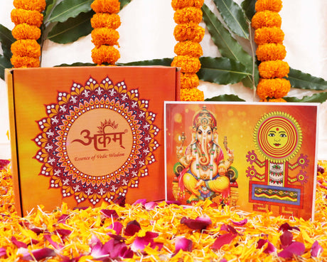 ARKAM Chauth Puja Samagri Kit/Chauth Mata Pooja Kit/Ganesh Chauth Puja Kit/Maasik Chauth Puja Kit with Nav Shringar Saman (35+ Items) and Katha and Puja Vidhi - Retail Maharaj