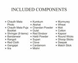 ARKAM Chauth Puja Samagri Kit/Chauth Mata Pooja Kit/Ganesh Chauth Puja Kit/Maasik Chauth Puja Kit with Nav Shringar Saman (35+ Items) and Katha and Puja Vidhi - Retail Maharaj