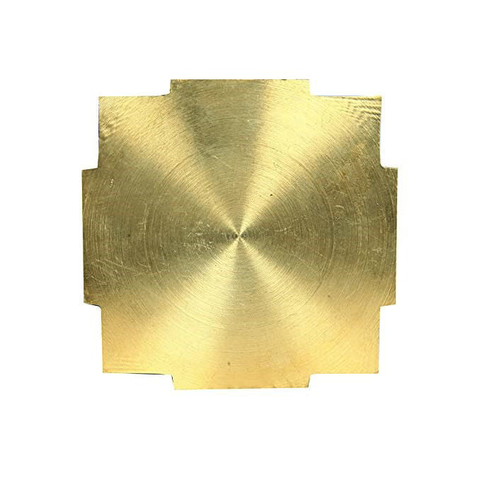 ARKAM Brass Meru Shri Yantra/Brass Meru Shree Yantra/Brass Meru Yantra - Solid/ 3D Meru Shri Yantra (2x2 inches) - Retail Maharaj