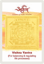 Arkam Vishnu Yantra - Gold Plated Copper - (2 x 2 inches, Golden) - Retail Maharaj