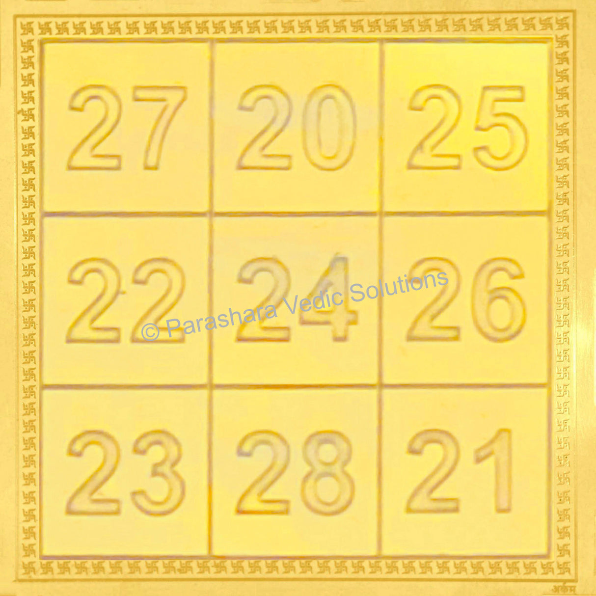 Arkam Kuber Card of Abundance/Kubera Card Yantra for Wallet/Kuber Yantra for Wallet - Gold Plated Copper - (2 x 2 inches, Golden) - Retail Maharaj