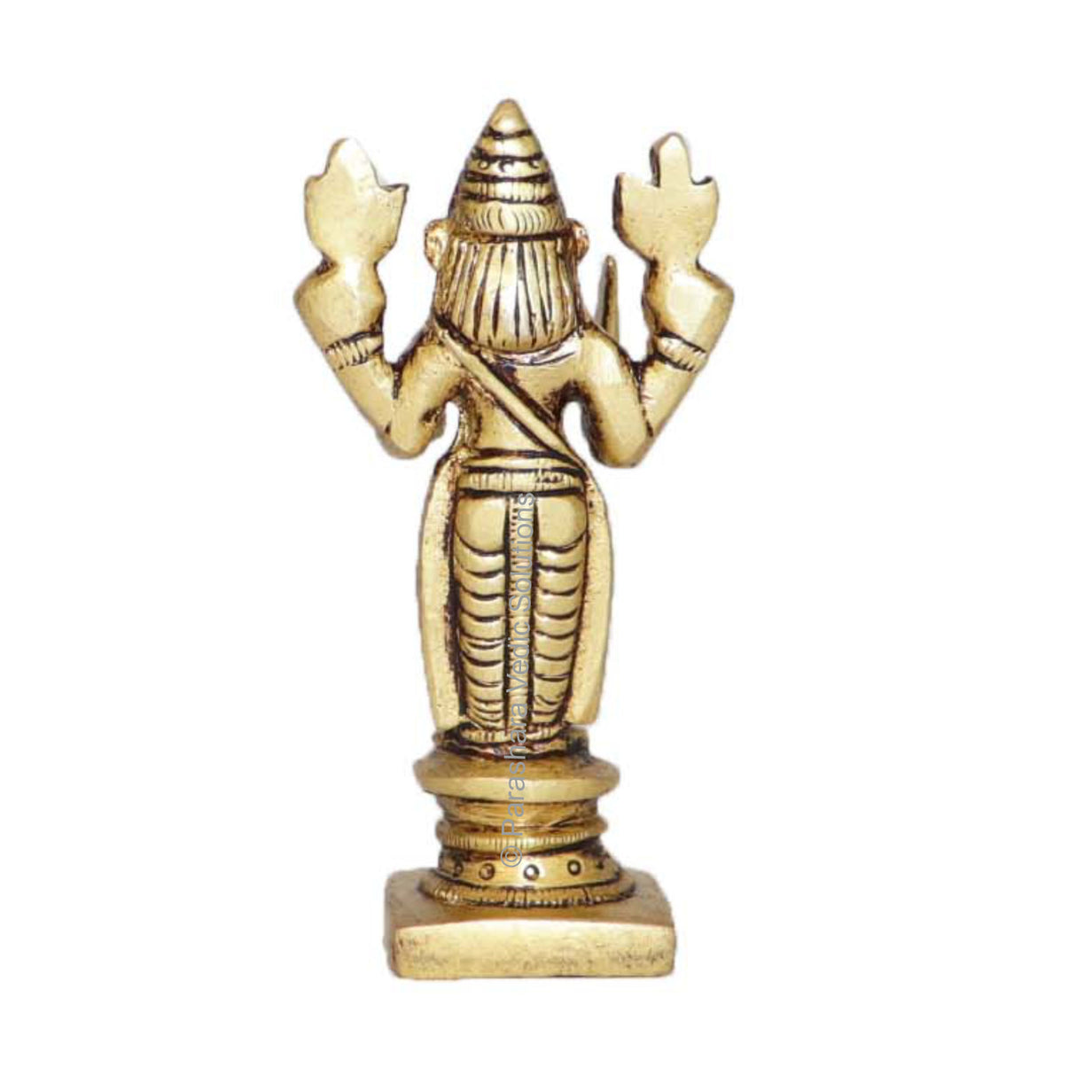 Arkam Brass Narsimha Murti / Narsingh Idol / Pital Vishnu Narsimha Avatar Statue - Antique Brass For Home / Temple / Office (Height: 7.7 cm, Weight: 130 gms) - Retail Maharaj