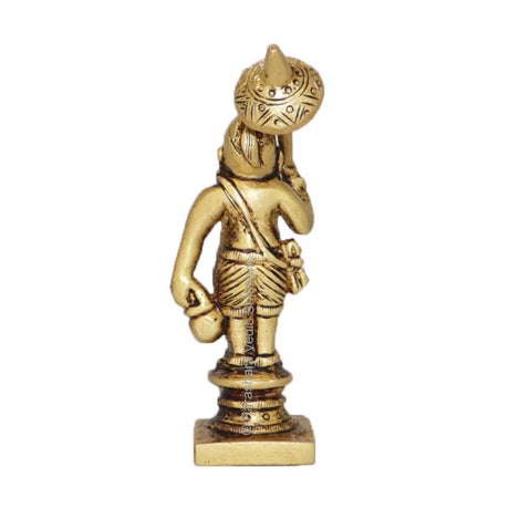 Arkam Brass Vaman Murti / Vaaman Idol / Pital Vishnu Vaman Avatar Statue - Antique Brass For Home / Temple / Office (Height: 9 cm, Weight: 140 gms) - Retail Maharaj