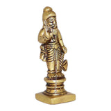 Arkam Brass Parshuram Murti / Parashuram Idol / Pital Vishnu Parshuram Avatar Statue - Antique Brass For Home / Temple / Office (Height: 7.5 cm, Weight: 120 gms) - Retail Maharaj