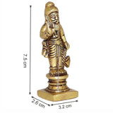 Arkam Brass Parshuram Murti / Parashuram Idol / Pital Vishnu Parshuram Avatar Statue - Antique Brass For Home / Temple / Office (Height: 7.5 cm, Weight: 120 gms) - Retail Maharaj