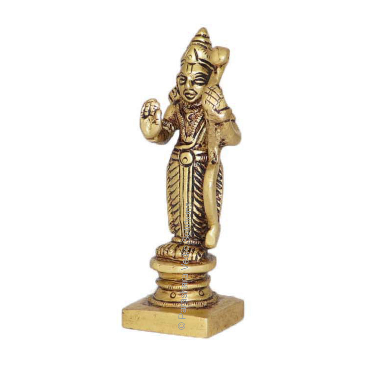 Arkam Brass Ram Murti / Rama Idol / Pital Vishnu Ram Avatar Statue - Antique Brass For Home / Temple / Office (Height: 8.1 cm, Weight: 130 gms) - Retail Maharaj