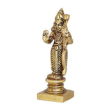 Arkam Brass Ram Murti / Rama Idol / Pital Vishnu Ram Avatar Statue - Antique Brass For Home / Temple / Office (Height: 8.1 cm, Weight: 130 gms) - Retail Maharaj