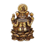 Arkam Brass Ganesh Murti / Ganesha Idol / Pital Ganpati Statue - Antique Brass For Home / Temple / Office (Height: 2.9 cm, Weight: 14 gms) - Retail Maharaj