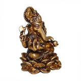 Arkam Brass Ganesh Murti / Ganesha Idol / Pital Ganpati Statue - Antique Brass For Home / Temple / Office (Height: 4 cm, Weight: 34 gms) - Retail Maharaj