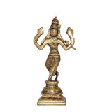 Arkam Brass Krishna Murti / Krishn Idol / Pital Vishnu Krishna Avatar Statue - Antique Brass For Home / Temple / Office (Height: 14.2 cm, Weight: 400 gms) - Retail Maharaj