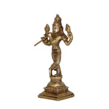 Arkam Brass Kurma Murti / Koorma Idol / Pital Vishnu Kurma Avatar Statue - Antique Brass For Home / Temple / Office (Height: 15.2 cm, Weight: 470 gms) - Retail Maharaj