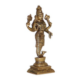 Arkam Brass Matsya Murti / Matasya Idol / Pital Vishnu Matsya Avatar Statue - Antique Brass For Home / Temple / Office (Height: 15.2 cm, Weight: 390 gms) - Retail Maharaj