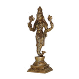 Arkam Brass Matsya Murti / Matasya Idol / Pital Vishnu Matsya Avatar Statue - Antique Brass For Home / Temple / Office (Height: 15.2 cm, Weight: 390 gms) - Retail Maharaj