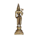 Arkam Brass Parshuram Murti / Parashuram Idol / Pital Vishnu Parshuram Avatar Statue - Antique Brass For Home / Temple / Office (Height: 15.4 cm, Weight: 360 gms) - Retail Maharaj