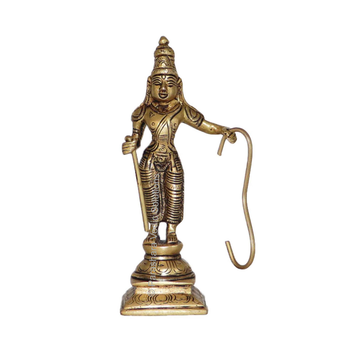 Arkam Brass Ram Murti / Rama Idol / Pital Vishnu Ram Avatar Statue - Antique Brass For Home / Temple / Office (Height: 14.6 cm, Weight: 360 gms) - Retail Maharaj