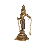 Arkam Brass Ram Murti / Rama Idol / Pital Vishnu Ram Avatar Statue - Antique Brass For Home / Temple / Office (Height: 14.6 cm, Weight: 360 gms) - Retail Maharaj