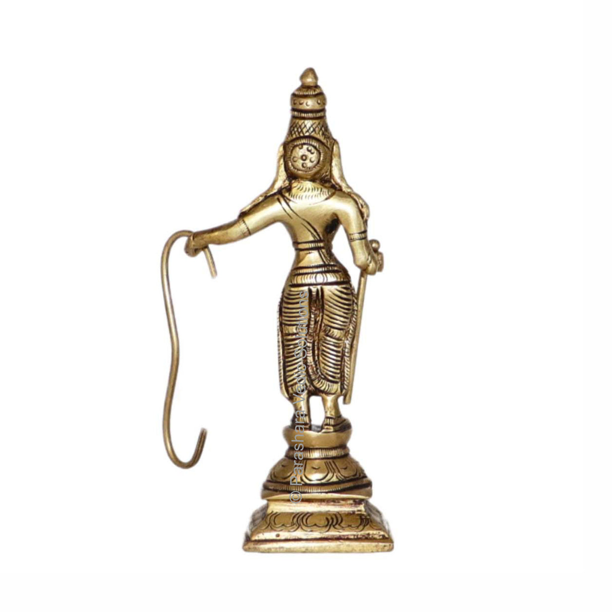 Arkam Brass Ram Murti / Rama Idol / Pital Vishnu Ram Avatar Statue - Antique Brass For Home / Temple / Office (Height: 14.6 cm, Weight: 360 gms) - Retail Maharaj