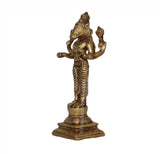 Arkam Brass Varah Murti / Varaha Idol / Pital Vishnu Varah Avatar Statue - Antique Brass For Home / Temple / Office (Height: 14.8 cm, Weight: 420 gms) - Retail Maharaj