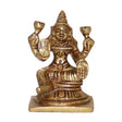 Arkam Brass Adi Lakshmi Murti / Adi Laxmi Idol / Pital Ashthalakshmi Statue - Antique Brass For Home / Temple / Office (Height: 6.5 cm, Weight: 190 gms) - Retail Maharaj