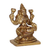 Arkam Brass Adi Lakshmi Murti / Adi Laxmi Idol / Pital Ashthalakshmi Statue - Antique Brass For Home / Temple / Office (Height: 6.5 cm, Weight: 190 gms) - Retail Maharaj
