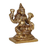Arkam Brass Asihwarya Lakshmi Murti / Aishwarya Laxmi Idol / Pital Ashthalakshmi Statue - Antique Brass For Home / Temple / Office (Height: 6.5 cm, Weight: 190 gms) - Retail Maharaj