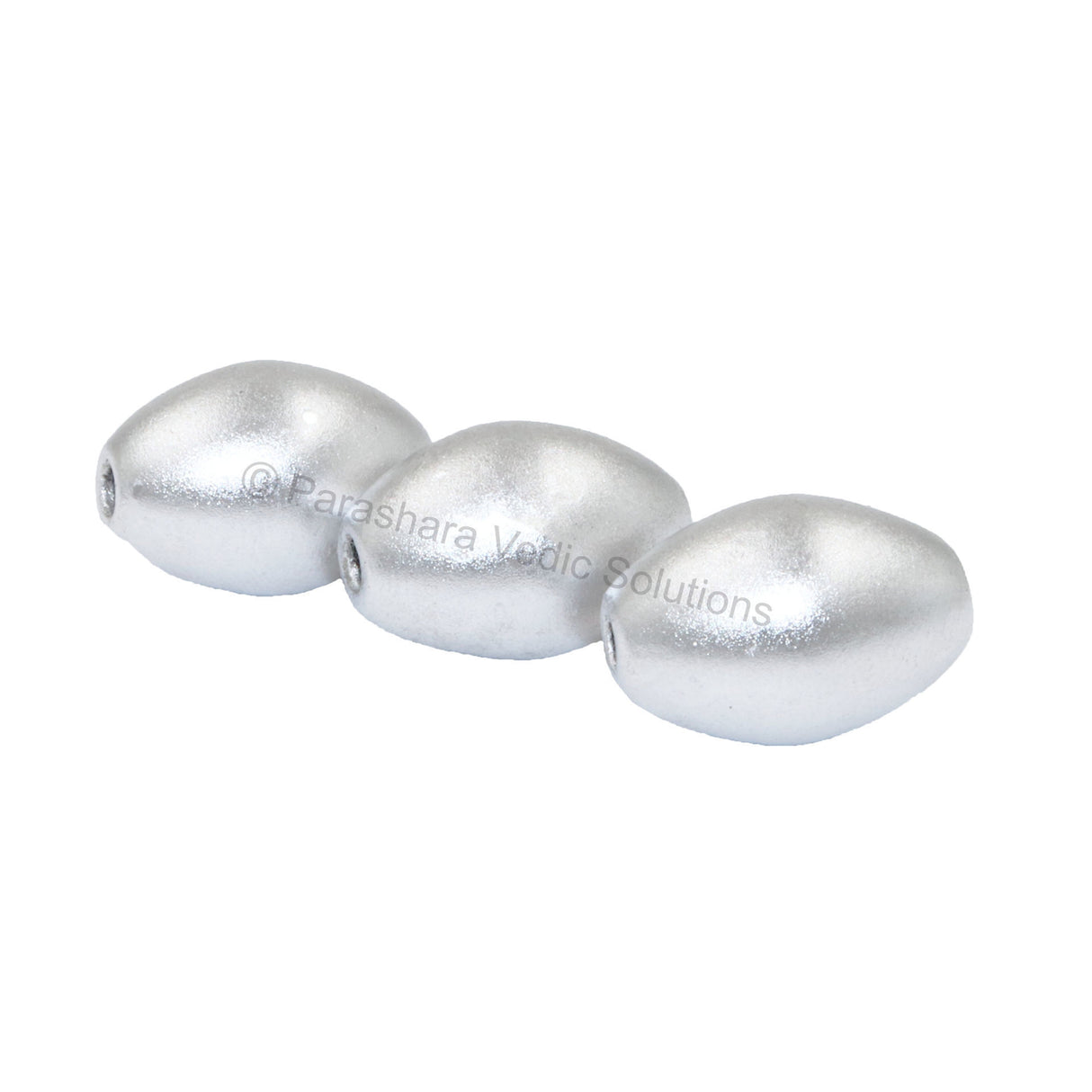 Arkam Parad Gutika/ Parad Ball/ Rasamni/ Parad Goli/ Mercury Gutika/ Mercury Ball/ Mercury Goli (10 Grams, Oval with Hole) - Retail Maharaj