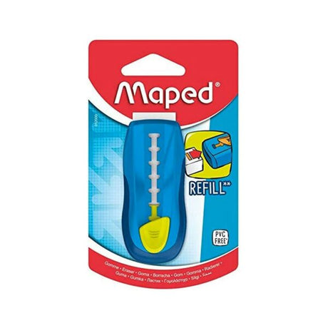Maped Universal Gom Stick Protective Refillable Eraser Holder Blue - Retail Maharaj