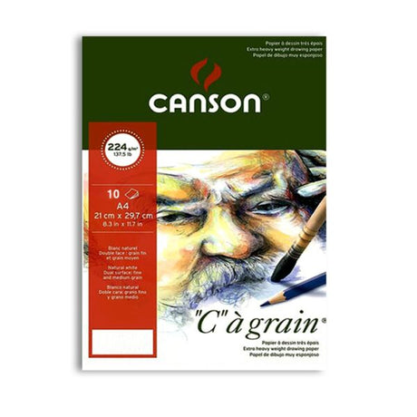 Canson Cagrain Light Grain Drawing Paper Cut Pack 224 GSM Open Stock - Retail Maharaj