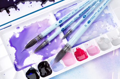 White Nights Sable & Synthetic Mop Brush – Professional Watercolour Brush - Retail Maharaj
