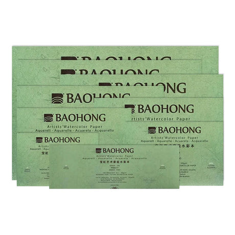 Baohong Artist Cold Press Watercolour Paper Block 300 GSM 20 Sheets - Retail Maharaj