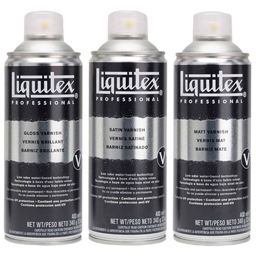 Liquitex Professional Acrylic Varnish Spray – Gloss / Matt / Satin Finish – 400 ml - Retail Maharaj