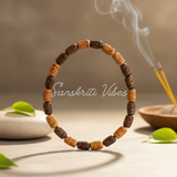 Radhe Radhe Complete Tulsi Set – Kanthi, Bracelet, and Earrings | Sacred Tulsi Jewelry Set for Devotion, Spiritual Elegance & Protection - Retail Maharaj