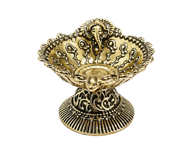 Ganesh Dipak 1" Brass